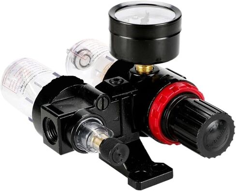 Air Source Processor Compressor AFC2000 1/4 Air Filter Oil Water Seperator Regulator Pressure Reducer Vavle Trap(AFC2000w10mm) in Kuwait