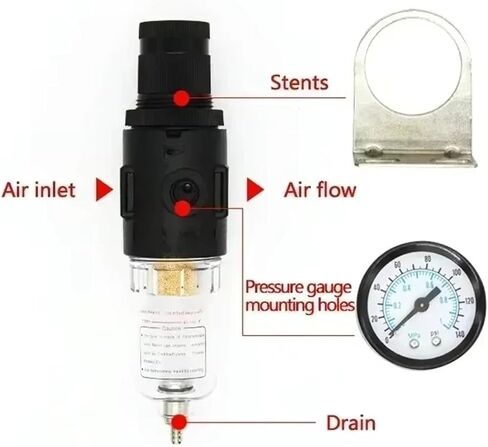 AFR2000 Pneumatic Filters for Air Compressor Moisture Separator Pressure Regulator Oil Water separators Unit(AFR2000) in Saudi Arabia