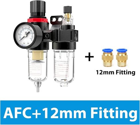 Air Source Processor Compressor AFC2000 1/4 Air Filter Oil Water Seperator Regulator Pressure Reducer Vavle Trap(AFC2000w10mm) in Kuwait