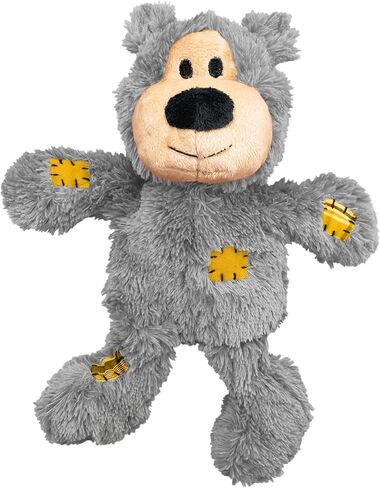 KONG NKR1 Wild Knots Bear - Internal Knotted Ropes and Minimal Stuffing for Less Mess - For Medium/Large Dogs (Assorted Colors) in Saudi Arabia