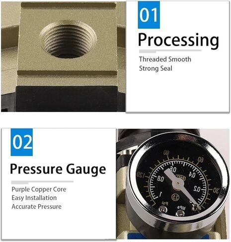 AC2010/3010/4010 سلسلة AC مرشحات الهواء الفلز الزيت والمياه منظم ضغط ضغط مضخة الهاوية (AC3010-02) in Kuwait