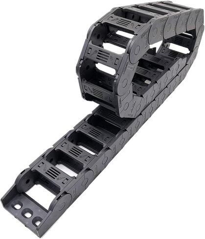 Transmission Chain of Power 1 Meter 25x25mm Transmissin Chain Drag Wire Carrier Cable Towline with End Connectors for CNC Router Machine Tools Transmission Chain of Power(R55) in Saudi Arabia