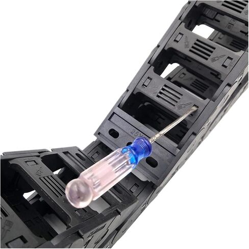 Transmission Chain of Power 1 Meter 25x25mm Transmissin Chain Drag Wire Carrier Cable Towline with End Connectors for CNC Router Machine Tools Transmission Chain of Power(R55) in Saudi Arabia