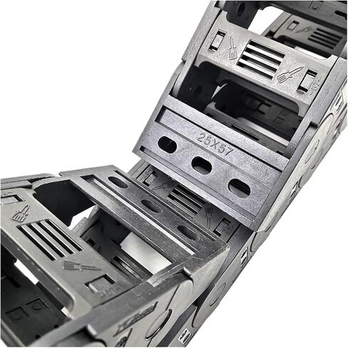 Transmission Chain of Power 1 Meter 25x25mm Transmissin Chain Drag Wire Carrier Cable Towline with End Connectors for CNC Router Machine Tools Transmission Chain of Power(R55) in Saudi Arabia