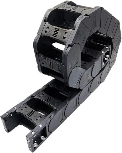 Transmission Chain of Power 1Meter 35x100mm Bridge Type Cable Chain Wire Carrier Drag Plastic Towline for CNC Engraving Machine Transmission Large Equipment Transmission Chain of Power(R100) in Saudi Arabia