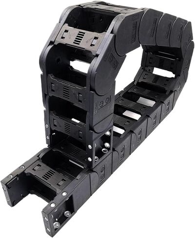 Transmission Chain of Power 1Meter 35x100mm Bridge Type Cable Chain Wire Carrier Drag Plastic Towline for CNC Engraving Machine Transmission Large Equipment Transmission Chain of Power(R100) in Saudi Arabia