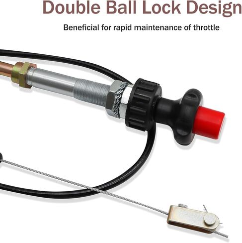 6FT Vernier Adjustable Lock Cable, Heavy Duty Vernier Locking Throttle Cable 6 FT Red Locking Adjustable Heavy Duty Vernier Control Cable Replace VCGTX06 in Saudi Arabia