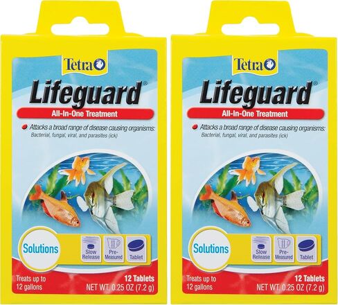 Tetra Lifeguard All-In-One Treatment for Aquariums, 12-Count,YELLOW, 12 tablets treats 12-Gallon in Saudi Arabia