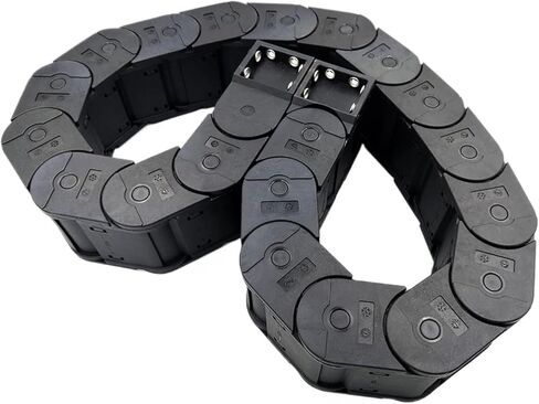 Transmission Chain of Power 1 Meter 30x77mm Transmissin Drag Cable Chain Closed Type Wire Carrier Plastic Towline for CNC Router Machine Tools Transmission Chain of Power(R100) in Saudi Arabia