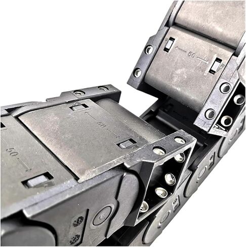 Transmission Chain of Power 1 Meter 30x77mm Transmissin Drag Cable Chain Closed Type Wire Carrier Plastic Towline for CNC Router Machine Tools Transmission Chain of Power(R100) in Saudi Arabia