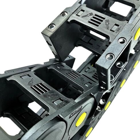 Transmission Chain of Power 1 Meter 30x57mm Bridge Type Cable Chain Wire Drag Carrier Transmission Towline for CNC Engraving Machine Trailer Transmission Chain of Power(R75) in Saudi Arabia