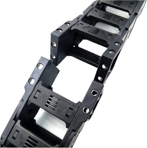 Transmission Chain of Power 1 Meter 30x25mm Transmissin Chain Wire Carrier Drag Cable Towline with End Connectors for CNC Router Machine Tools Transmission Chain of Power(R75) in Saudi Arabia