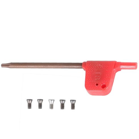 1/4 Inch Indexable Carbide Turning Tool Holder Set Lathe Turning Tools for Finishing Operations with 5 Carbide Inserts in Saudi Arabia