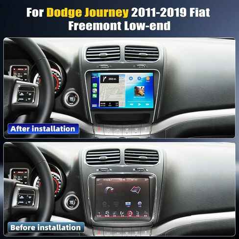 [8 Core 4G+64G] Car Radio for Dodge Journey 2011-2019 and for Fiat Freemont 2012-2014 with Wireless Carplay Android Auto,9'' Touchscreen Car Stereo with WiFi/GPS Bluetooth FM/RDS+AHD Backup Camera in Kuwait