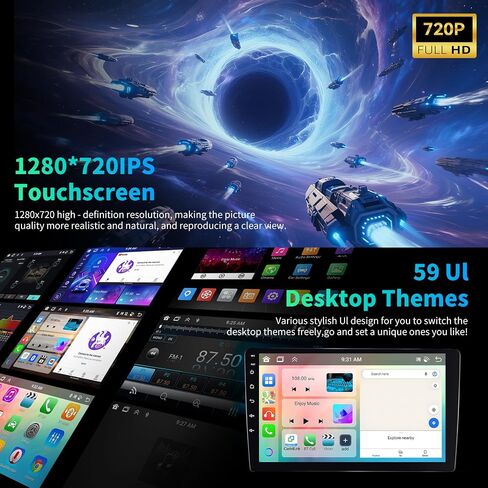 [8 Core 4G+64G] Car Radio for Dodge Journey 2011-2019 and for Fiat Freemont 2012-2014 with Wireless Carplay Android Auto,9'' Touchscreen Car Stereo with WiFi/GPS Bluetooth FM/RDS+AHD Backup Camera in Kuwait