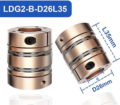D26L35 مرونة Diaphragm اقتران 4-12 مم عمود 8 مسامير عالية الأداء مرنة مرنة قرص القرص الصناعي مرنة (4x11) in Saudi Arabia