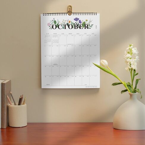 Cabbrix Mini Calendar 2025-2026 تقويم الحائط ، 18 شهرًا ، يمتد التقويم من يوليو 2025 إلى ديسمبر 2026 ، مخطط شهري يبلغ 6 × 9 بوصة لتنظيم المنازل المدرسية in Kuwait