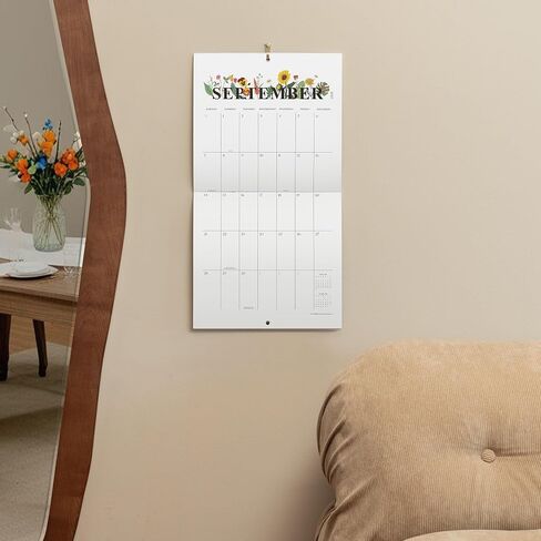Cabbrix Mini Calendar 2025-2026 تقويم الحائط ، 18 شهرًا ، يمتد التقويم من يوليو 2025 إلى ديسمبر 2026 ، مخطط شهري يبلغ 6 × 9 بوصة لتنظيم المنازل المدرسية in Kuwait