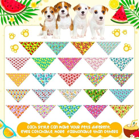 48 Pcs 4th of July Dog Bandanas Bulk Patriotic Bandana to Dog Independence Day Puppy Triangle Scarf Bibs Adjustable Washable Scarves for Small Medium Pet Independence Day Costume Accessory in Saudi Arabia