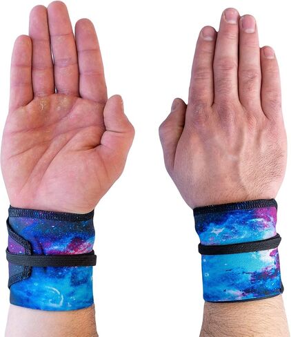 Galaxy Wrist Wraps for Weightlifting, Powerlifting, Crossfit, Gymnastics, MMA, Strength Training, Olympic Weightlifting, Cross Training, Body Building, Yoga Support in Saudi Arabia