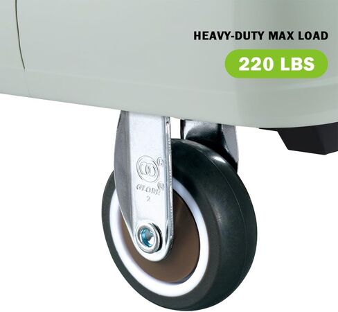 2.5 Inch Caster Wheels Set of 4 Heavy Duty No Noise Castors Top Plate Casters Wheels for Small Project, Nightstand, Side Table, Furniture and Workbench Cart (2.5 Inches Rigid) in Saudi Arabia