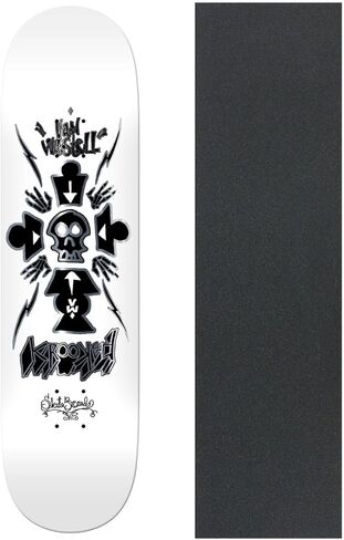 krooked skatboard deck wasttell Redux True Fit 8.25 "× 31.5" مع قبضة in Saudi Arabia