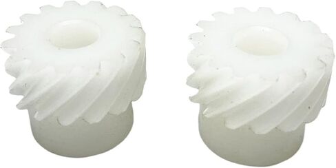 2pcs التروس الحلزوني الحلزوني النايلون - 15 أسنان ، وحدة واحدة ، ثقب داخلي 6-8 مم ، للاستخدام الزراعي والميكانيكي (6 مم يتحمل 15 أسنان) in Saudi Arabia