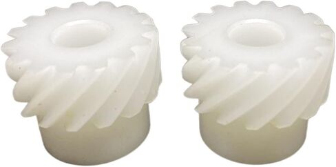 2pcs التروس الحلزوني الحلزوني النايلون - 15 أسنان ، وحدة واحدة ، ثقب داخلي 6-8 مم ، للاستخدام الزراعي والميكانيكي (6 مم يتحمل 15 أسنان) in Saudi Arabia