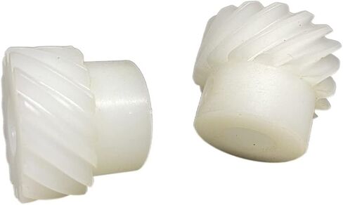 2pcs التروس الحلزوني الحلزوني النايلون - 15 أسنان ، وحدة واحدة ، ثقب داخلي 6-8 مم ، للاستخدام الزراعي والميكانيكي (6 مم يتحمل 15 أسنان) in Saudi Arabia
