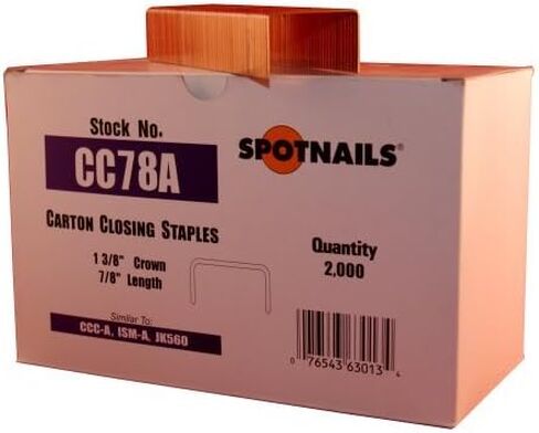 بقعة الأظافر CC78A 1-3/8 بوصة التاج 7/8 بوصة الساق Carton Staple من قبل البقع الأظافر in Saudi Arabia