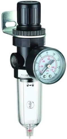 Filter Regulator, 1/4 in NPT, 14 cfm, 5 Micron, 5 psi to 125 psi, 150 psi Max Op Pressure, Mfr: 4ZK76-A in Saudi Arabia