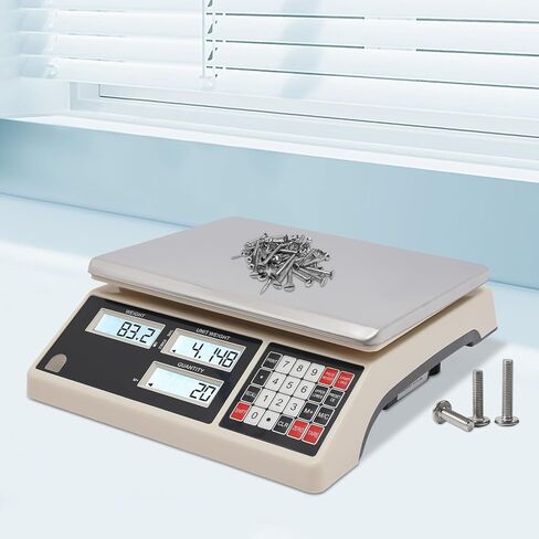Digital Counting Scale - Electronic Scale for Parts and Coins, 10kg Capacity, 0.1g Precision, Perfect for Inventory Management and Piece Counting in Saudi Arabia