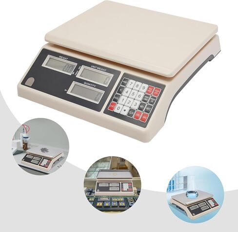 Digital Counting Scale - Electronic Scale for Parts and Coins, 10kg Capacity, 0.1g Precision, Perfect for Inventory Management and Piece Counting in Saudi Arabia