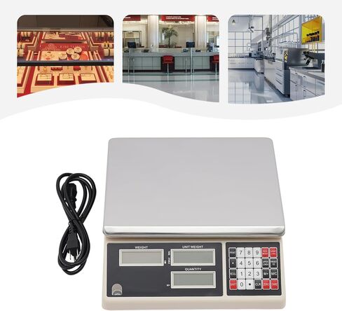 Digital Counting Scale - Electronic Scale for Parts and Coins, 10kg Capacity, 0.1g Precision, Perfect for Inventory Management and Piece Counting in Saudi Arabia