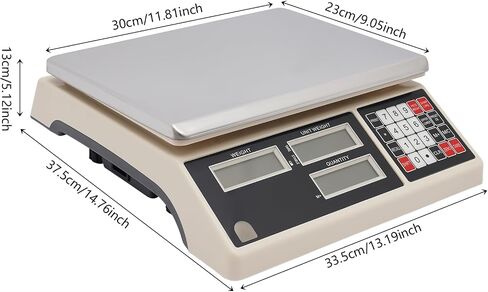 Digital Counting Scale - Electronic Scale for Parts and Coins, 10kg Capacity, 0.1g Precision, Perfect for Inventory Management and Piece Counting in Saudi Arabia