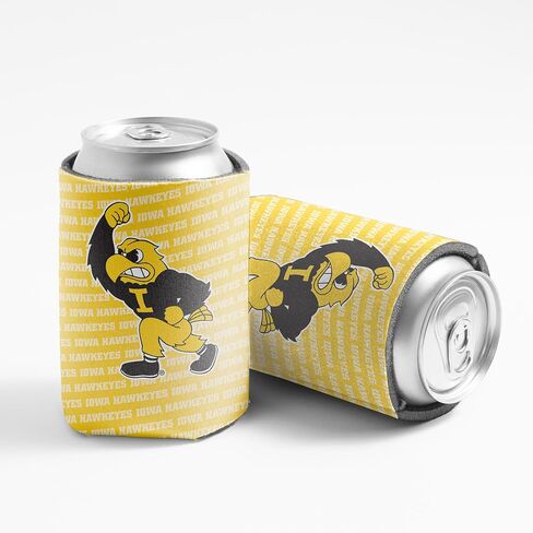 University of Iowa Can Woolers-6 حزم مرخصة من Hawkeyes شرب الأكمام-يناسب 12 أوقية العلب والزجاجات-الرغوة المعزولة للذيل ، BBQS و Game Day-Victorystore in Saudi Arabia