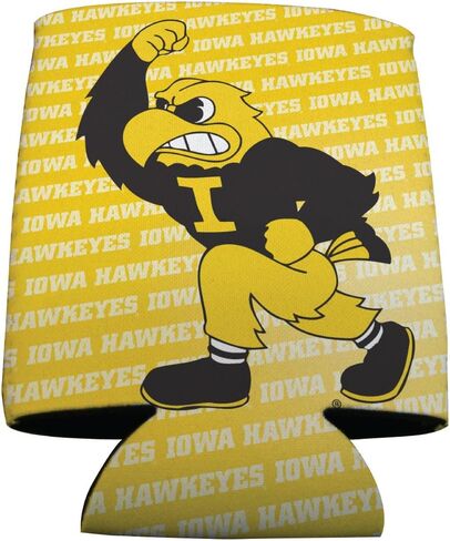 University of Iowa Can Woolers-6 حزم مرخصة من Hawkeyes شرب الأكمام-يناسب 12 أوقية العلب والزجاجات-الرغوة المعزولة للذيل ، BBQS و Game Day-Victorystore in Saudi Arabia