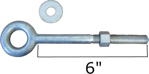 Drop Forged Hot Dipped Galvanized Steel Eyebolts(Six Pack, 1/2" X 6" Eye Bolts) in Saudi Arabia