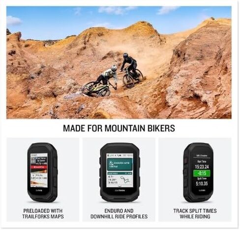 Garmin Edge MTB GPS Bike Computer مع مقاييس الدراجات الجبلية ، وخرائط Trail و Topo ، ونظام تحديد المواقع العالمي متعدد النطاق ، والملاحة ، و MTB يتصاعد مع Wearble4U PowerBank in Saudi Arabia