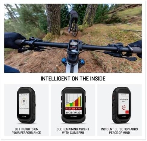Garmin Edge MTB GPS Bike Computer مع مقاييس الدراجات الجبلية ، وخرائط Trail و Topo ، ونظام تحديد المواقع العالمي متعدد النطاق ، والملاحة ، و MTB يتصاعد مع Wearble4U PowerBank in Saudi Arabia