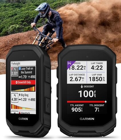 Garmin Edge MTB GPS Bike Computer مع مقاييس الدراجات الجبلية ، وخرائط Trail و Topo ، ونظام تحديد المواقع العالمي متعدد النطاق ، والملاحة ، و MTB يتصاعد مع Wearble4U PowerBank in Saudi Arabia