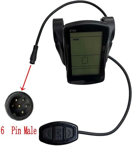 S700 Electric Bike LCD Display Meter E-Bike Display Screen 36V/48V Electric Bike Computer Conversion Accessories for Electric Scooter in Saudi Arabia