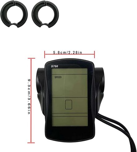 S700 Electric Bike LCD Display Meter E-Bike Display Screen 36V/48V Electric Bike Computer Conversion Accessories for Electric Scooter in Saudi Arabia