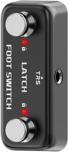 Dual Footswitch Latch Pedal 2-Way Pedal Foot Switch Controller Ampero Switch 6.35 mm, Latch Tap Switch For Guitar Effect Pedal in Kuwait