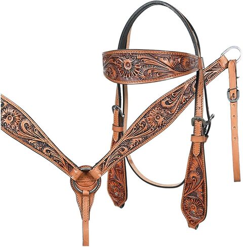 HILASON Western American Leather Horse Tack Set Tan in Saudi Arabia