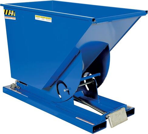 Vestil D-75-LD Steel Light Duty Dumping Hopper 3/4 Cubic Yard 2000 LB. السعة الأزرق in Saudi Arabia