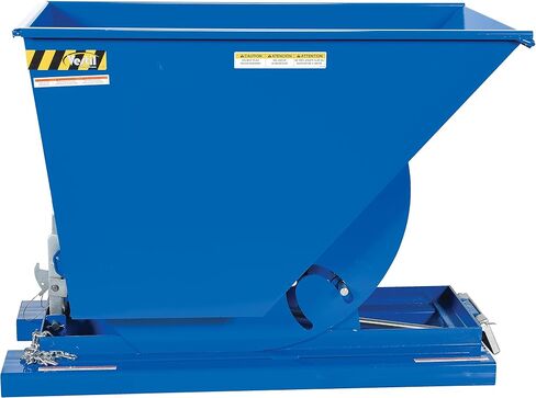 Vestil D-75-LD Steel Light Duty Dumping Hopper 3/4 Cubic Yard 2000 LB. السعة الأزرق in Saudi Arabia