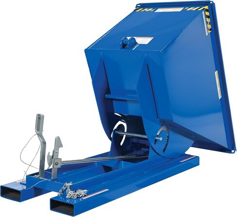 Vestil D-75-LD Steel Light Duty Dumping Hopper 3/4 Cubic Yard 2000 LB. السعة الأزرق in Saudi Arabia