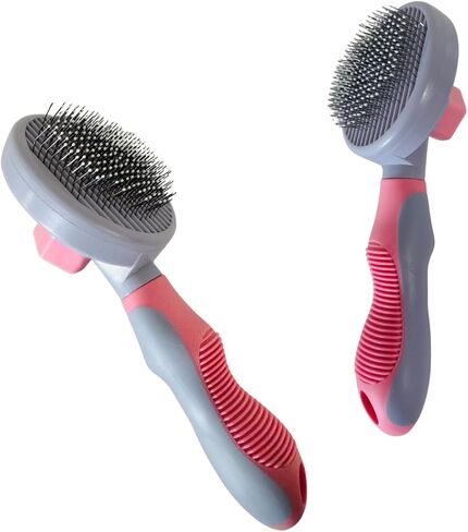 Dog & Cat Brush - أداة الاستمالة والتسلق للحيوانات الأليفة للشعر الطويل والقصير - مشط Deshedding للفراء الفضفاض - مزيل الشعر الاحترافي للحيوانات الأليفة (الأزرق) in Saudi Arabia