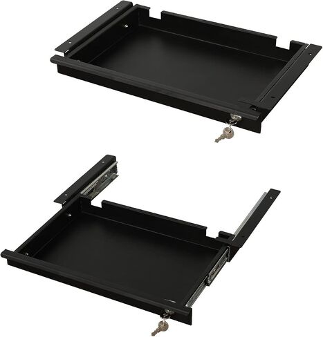 Pull-Out Desk Drawer - Office Storage Organizer Mounts Easily, Space-Saving Slide-Out Drawer for Under Desk (23.22 in Internal Width) in Saudi Arabia